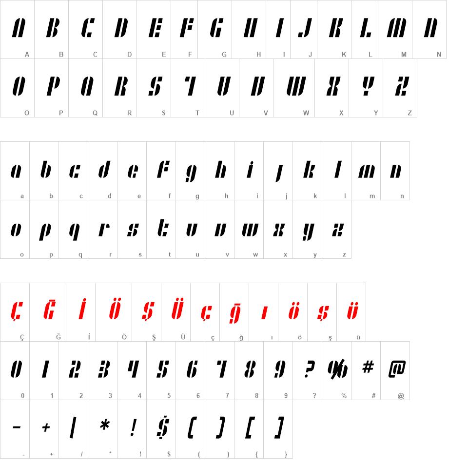 SF RetroSplice Condensed font